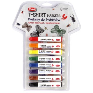 Marker specjalistyczny do odziezy wkład mix 2,0mm okrągła końcówka Toma (TO-745)