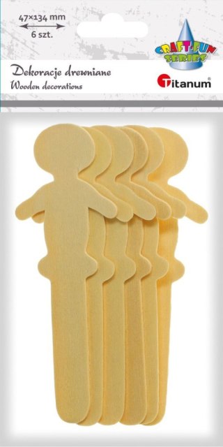 Ozdoba drewniana Craft-Fun Series patyczki z dekoracją Titanum (175047X)
