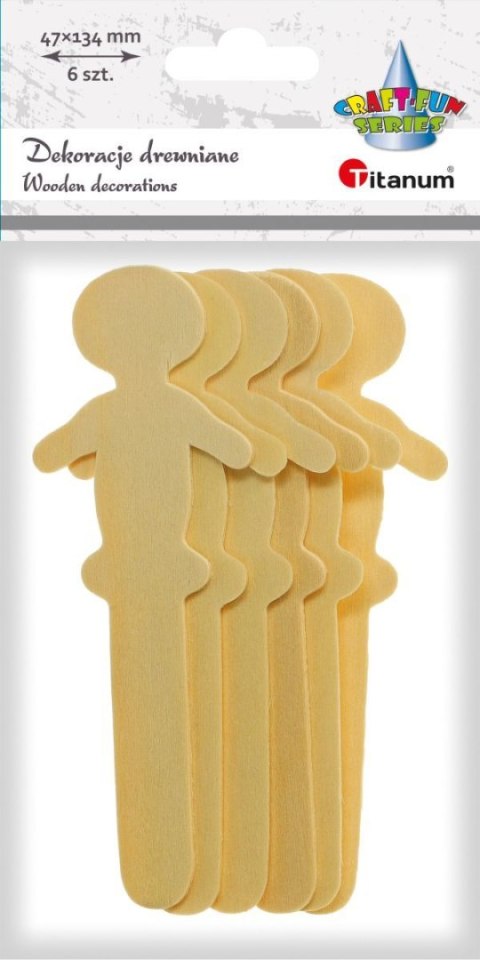Ozdoba drewniana Craft-Fun Series patyczki z dekoracją Titanum (175047X)
