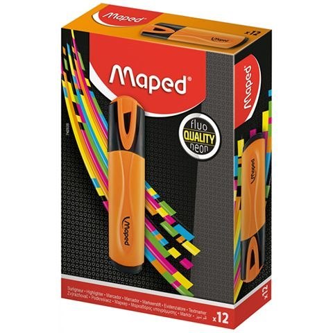 Zakreślacz pomarańczowy wkład pomarańczowy 1,0-5,0mm Maped (742535)