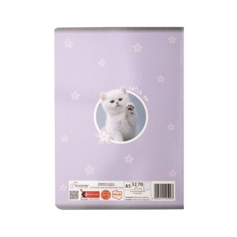Zeszyt the sweet pets A5 32k. krata Beniamin (5993)