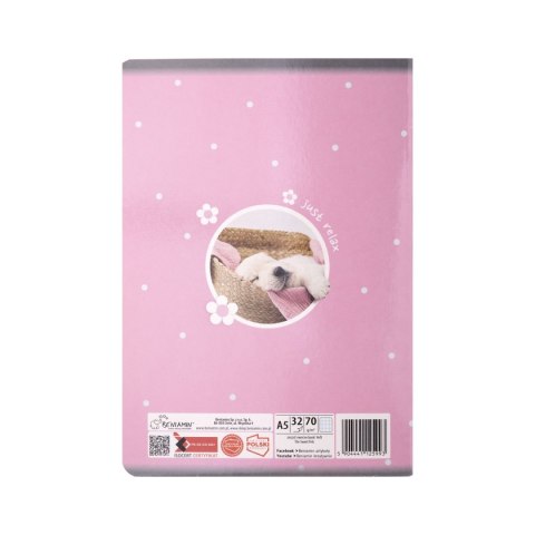 Zeszyt the sweet pets A5 32k. krata Beniamin (5993)