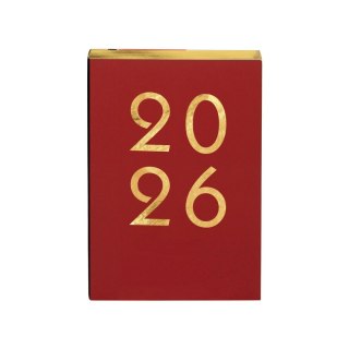 Kalendarz książkowy (terminarz) czerwony ART 2026 A5 Antra (A5 DNS)