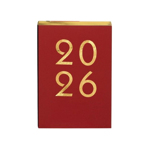 Kalendarz książkowy (terminarz) czerwony ART 2026 A5 Antra (A5 DNS)