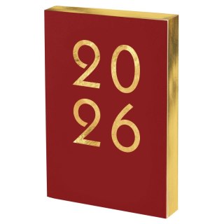 Kalendarz książkowy (terminarz) czerwony ART 2026 A5 Antra (A5 DNS)