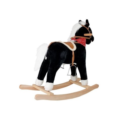 Koń na biegunach biało-czarny 74 cm Lean (2250)