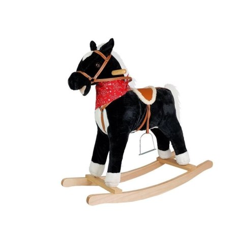 Koń na biegunach biało-czarny 74 cm Lean (2250)