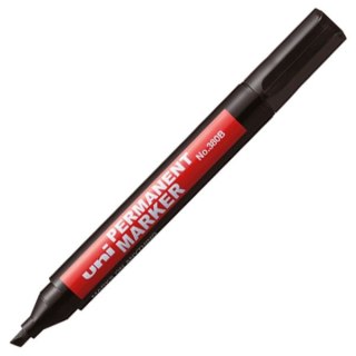 Marker permanentny wkład czarny 1,0-4,5mm ścięta końcówka Uni (NO-380B)