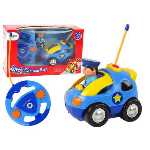 Samochód Auto Dla Malucha Policja Zdalnie Sterowane R/C Światło Dźwięk Lean (14606)