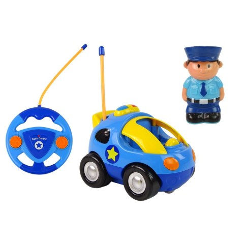 Samochód Auto Dla Malucha Policja Zdalnie Sterowane R/C Światło Dźwięk Lean (14606)