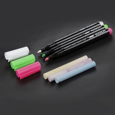 Tablica kredowa KIDART samoprzylepna czarnax2000 Kidea (ZTSKA)