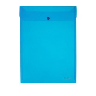 Teczka plastikowa na zatrzask A4 niebieska 180 mic. Berlingo (270061)