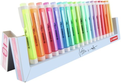 Zakreślacz Swing Cool 18 kolorów wkład mix 2,0-5,0mm Stabilo