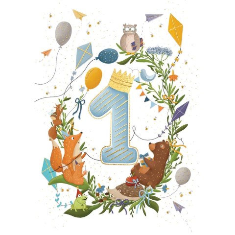 Kartka składana Karnet A5 ROCZEK NIEBIESKI A5 Henry (5907465664318)