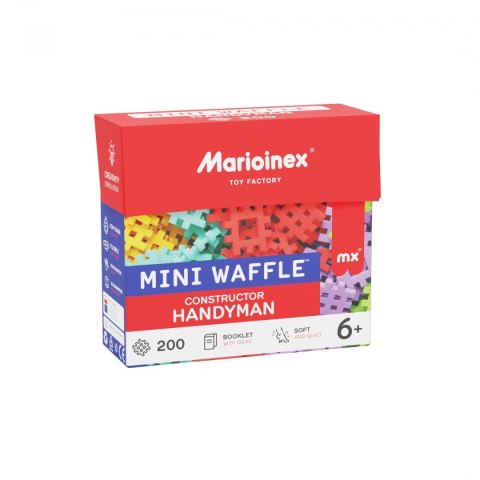 Klocki konstrukcyjne Mini Waffle 200 elementów konstruktor majster Marioinex