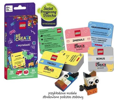 Książeczka edukacyjna LEGO® Recreate. Karty Wyzwań. Wynalazki Ameet (ACP 6608)