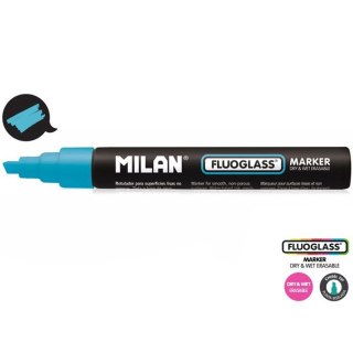 Marker specjalistyczny do szyb fluo wkład niebieski 2,0-4,0mm ścięta końcówka Milan (591295212)