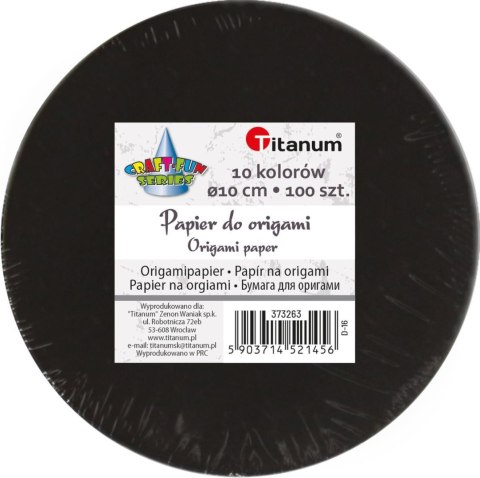 Origami Craft-Fun Series papier okrągły 10cm Titanum (D-16)