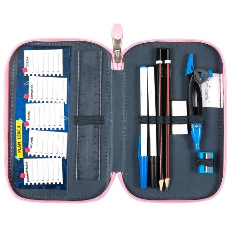 Piórnik Podwójny GREY PANDA z wyposażeniem 5903235655326 St.Right (PC-04)