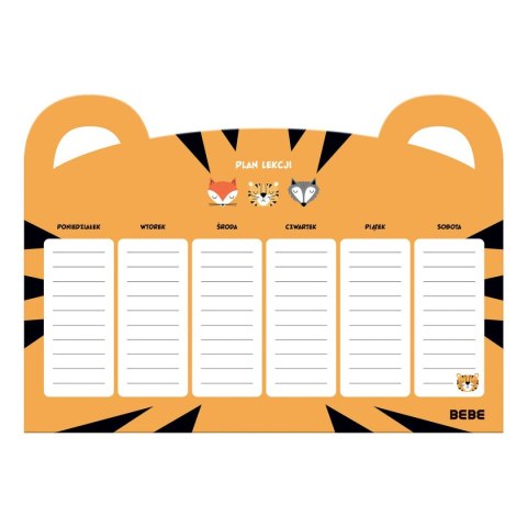 Plan lekcji Friends Boys A4 Bebe