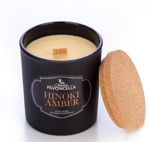 Świeczka ozdobna Classico Hinoki Amber czarna 135 g Pavoncella (5905711530097)