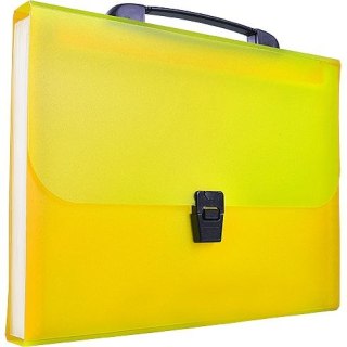 Teczka z przegródkami harmonijkowa A4 kolor: żółty 13 przegródek Tetis (BT623-Y)