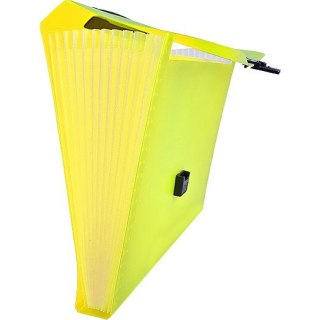 Teczka z przegródkami harmonijkowa A4 kolor: żółty 13 przegródek Tetis (BT623-Y)