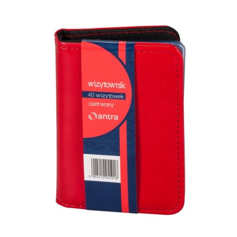 Wizytownik jednoklatkowy wizytownik czerwony Antra (40)