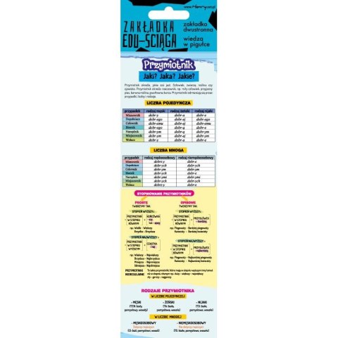 Zakładka do książki Ściąga przymiotniki , zaimki i liczebniki Henry (5905701482788)