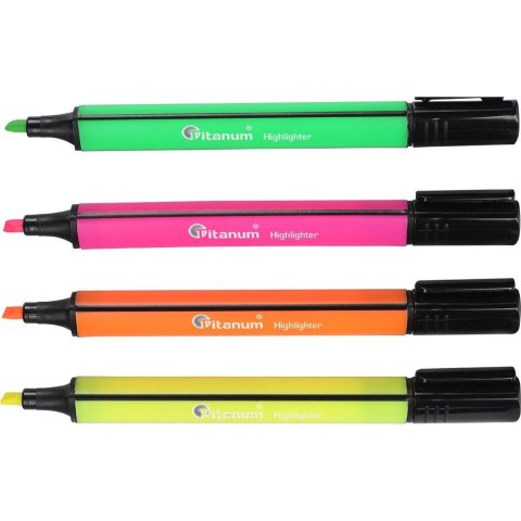 Zakreślacz trójkątny wkład mix 1,0-4,0mm Titanum (T-701A)