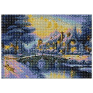 Zestaw kreatywny Diamentowa mozaika 30x40cm Zima Flamingo Line (TGD72807)