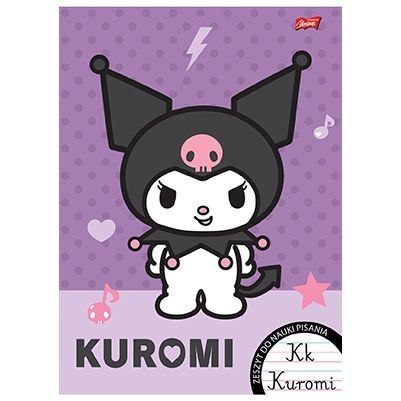 Zeszyt Kuromi do nauki pisania A4 32k. 70g podwójna linia kolor Unipap