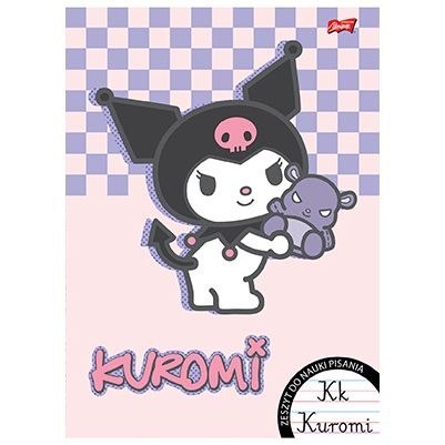 Zeszyt Kuromi do nauki pisania A4 32k. 70g podwójna linia kolor Unipap
