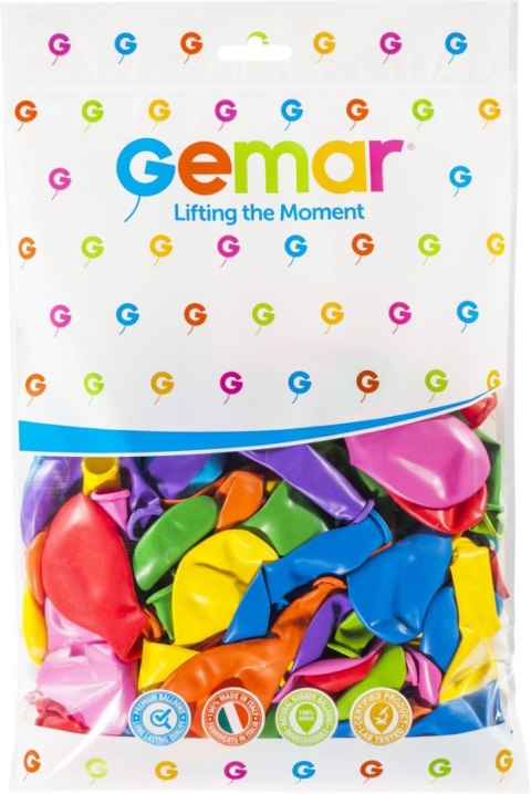 Balon gumowy pastelowy 100 szt mix 12cal Godan