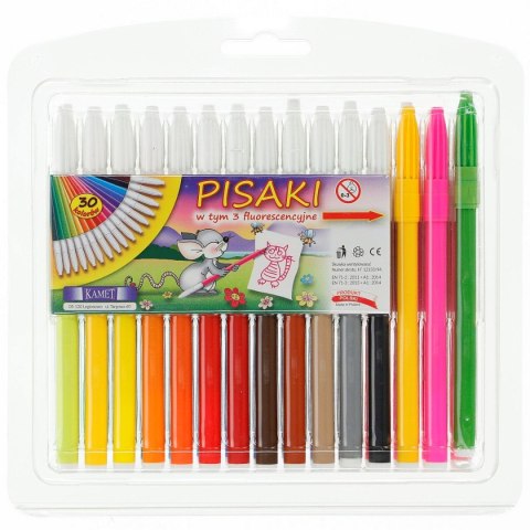 Flamaster 30 szt 30 kol. Kamet (K-5014)