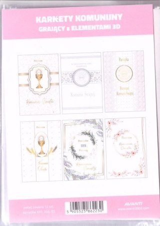 Kartka składana Pierwsza kOMUNIA ŚWIĘTA 5905525862230 A5 Avanti (A5)