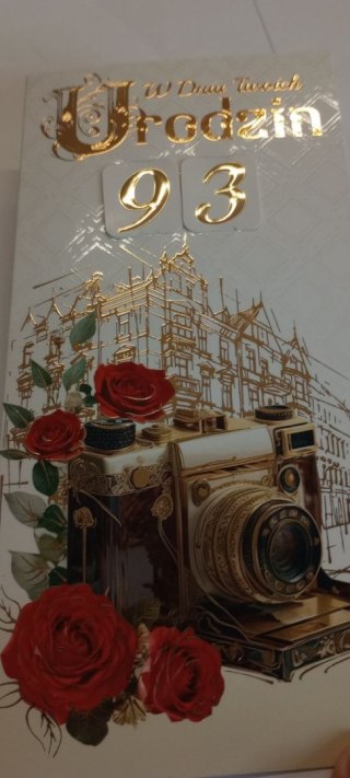 Kartka składana urodziny z paskiem premium DL Agamis (dl)