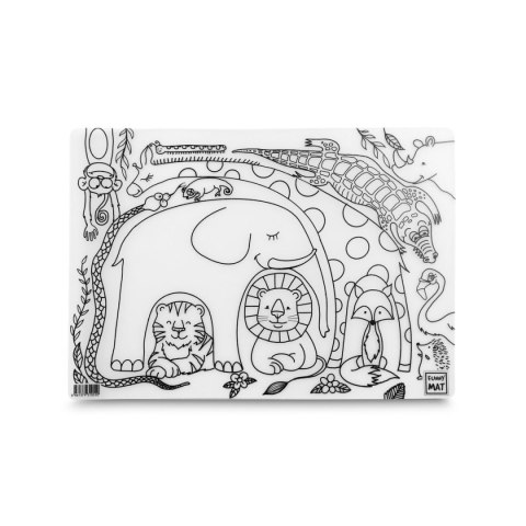 Podkład na biurko FUNNY MAT TRANSPARENT SAFARI sfu1055 polipropylen PP [mm:] 335x480 Strigo (8681379310550)