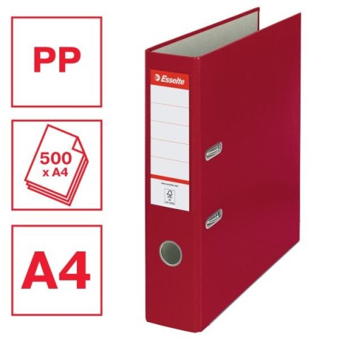 Segregator dźwigniowy Ekonomiczny A4 75mm bordowy Esselte (11276)