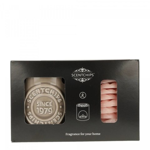 Świeczka ozdobna Zestaw prezentowy Kominek i wosk zapachowy Freesia Lychee Pavoncella (8716516172934)