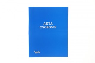 Teczka do akt osobowych zadrukowana ABCDE A4 niebieski karton Warta (021824-339-045)