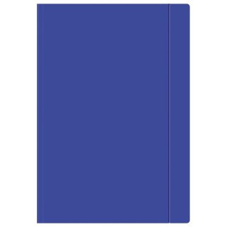 Teczka kartonowa na gumkę A4+ granatowy Interdruk (TEGUFG)