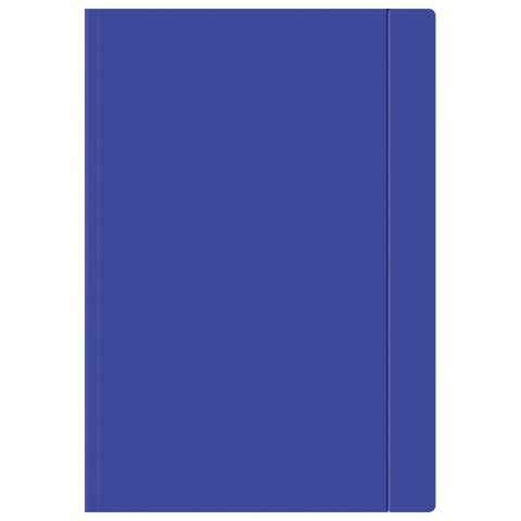 Teczka kartonowa na gumkę A4+ granatowy Interdruk (TEGUFG)