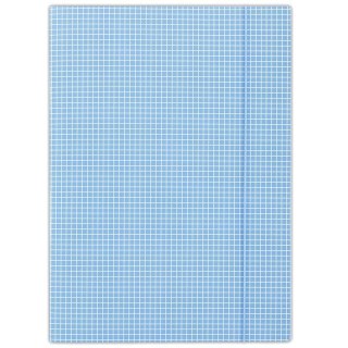 Teczka kartonowa na gumkę w kratkę A4 niebieski 400g Donau (FEP10)