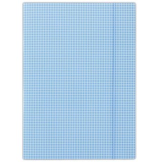 Teczka kartonowa na gumkę w kratkę A4 niebieski 400g Donau (FEP10)