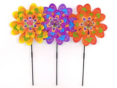 Wiatrak z owadem śred.37cm, trzonek dł.52,5cm Adar (496507)