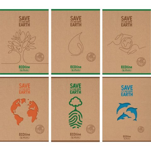 Zeszyt Eco Line A5 80k. 70g krata Herlitz (9577735)