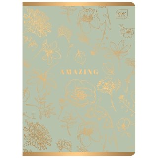 Zeszyt METALIC A5 60k. 70g krata Interdruk