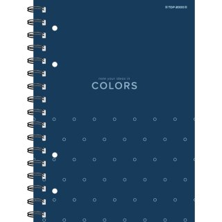 Kołozeszyt (kołonotatnik) colors niebieski A4 100k. krata Top 2000 (400169230)