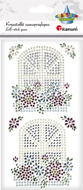Kryształki Craft-Fun Series okna ze skrzyniami kwiatów mix Titanum (24MH03221)